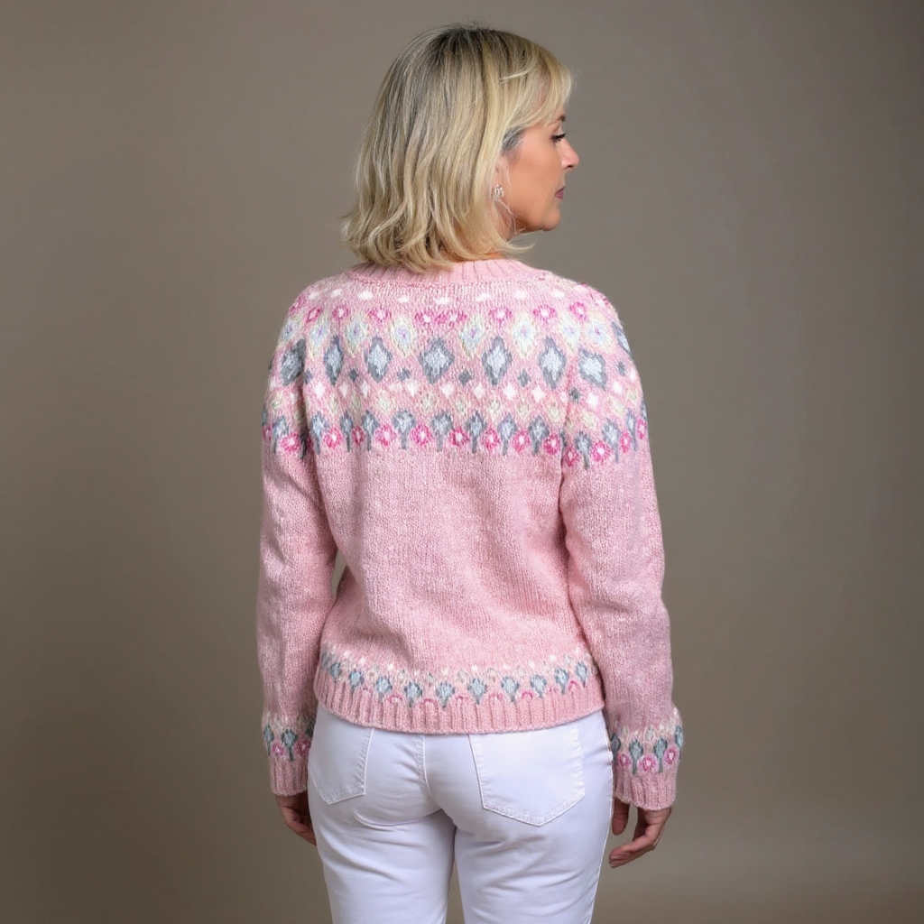 RONJA™ | KOSELIG ROSA STRIKKECARDIGAN