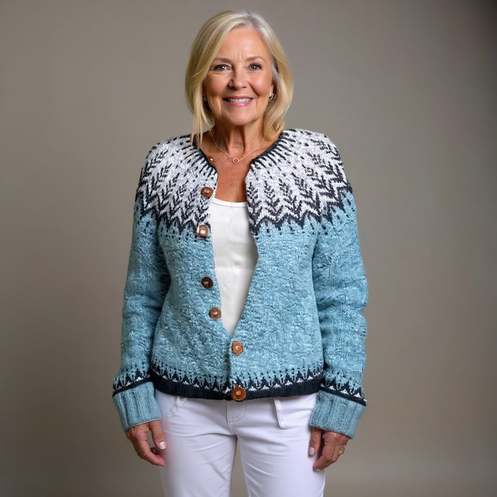 VIBEKE™ | RETRO ISLANDSK ULLCARDIGAN