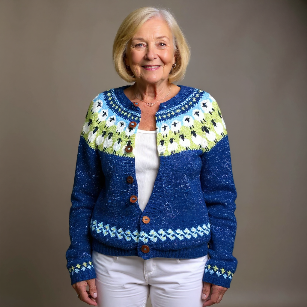 ANNE™ | KLASSISK ISLANDSK ULLCARDIGAN