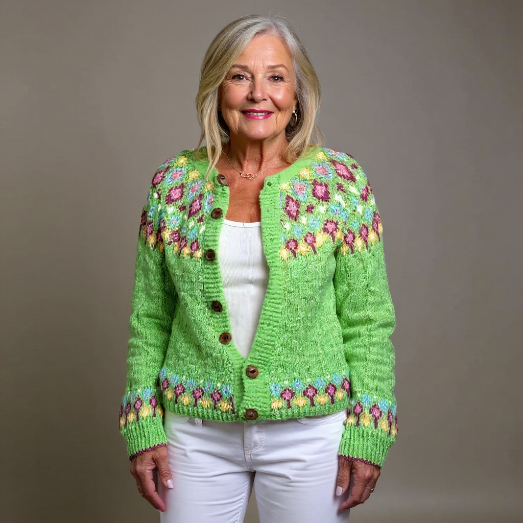 LINDA™ | KLASSISK ISLANDSK ULLCARDIGAN