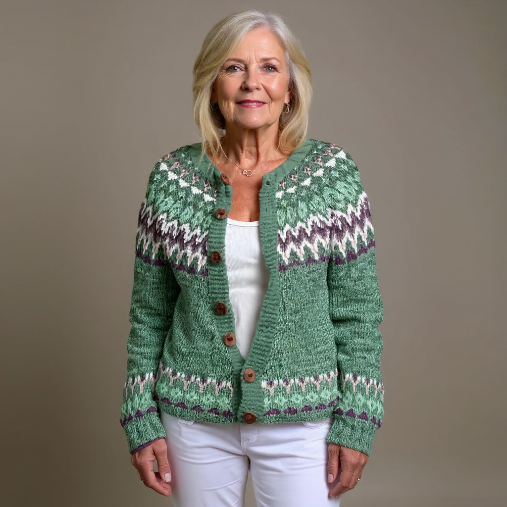 INGER™ | RETRO ISLANDSK ULLCARDIGAN