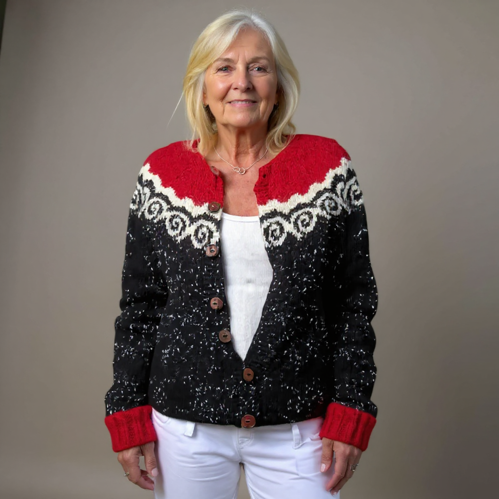 JANNIKE™ | KLASSISK ISLANDSK ULLCARDIGAN