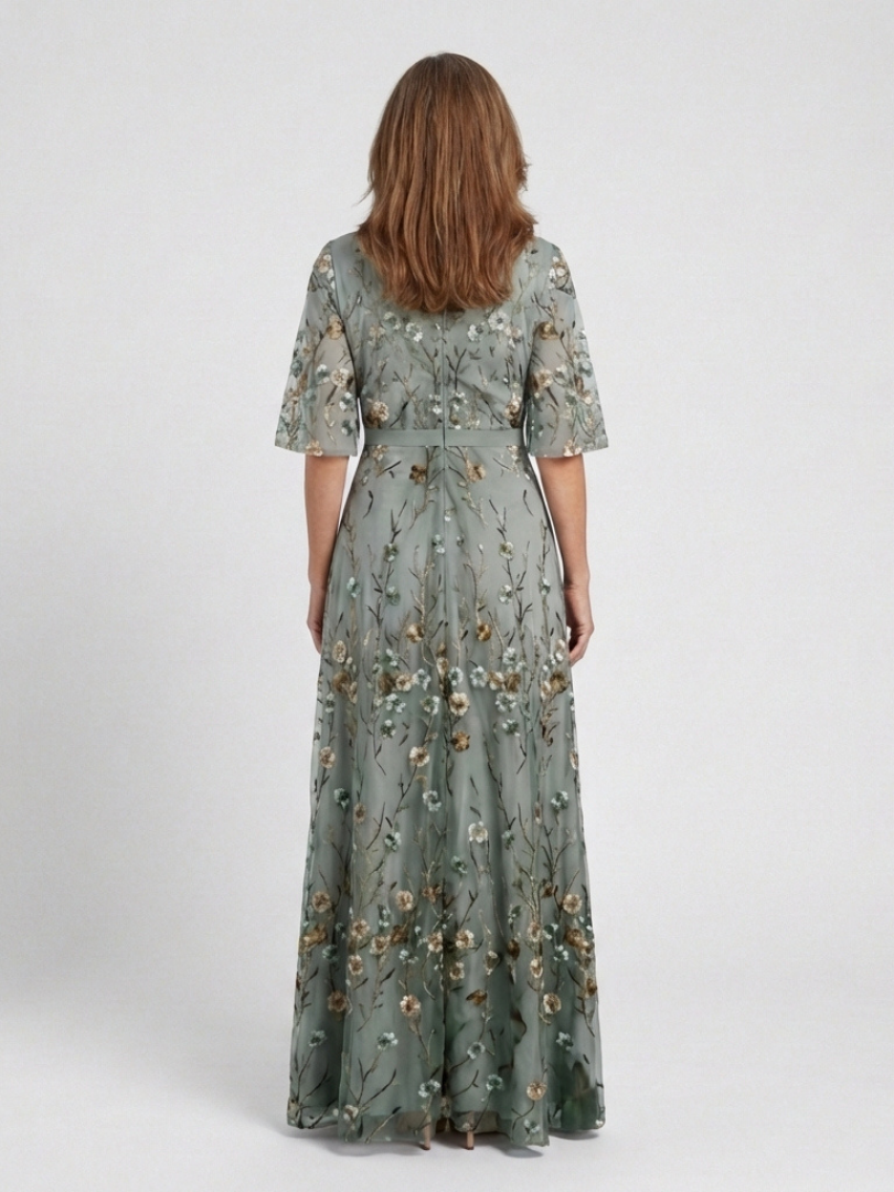 EVADNE™ | BLOMSTRET KORTERMET MAXI-KJOLE