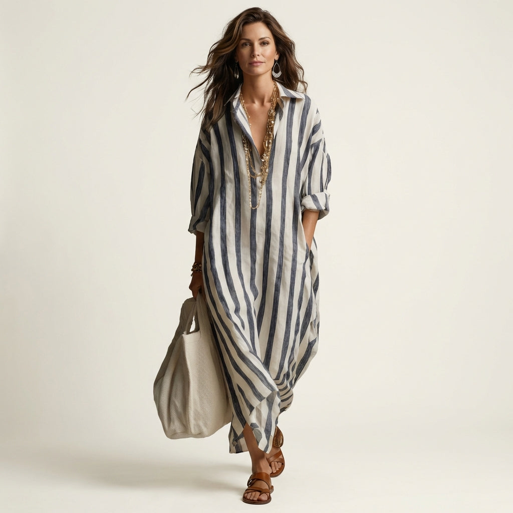 CARRA™ | STRIPET MAXI-KJOLE