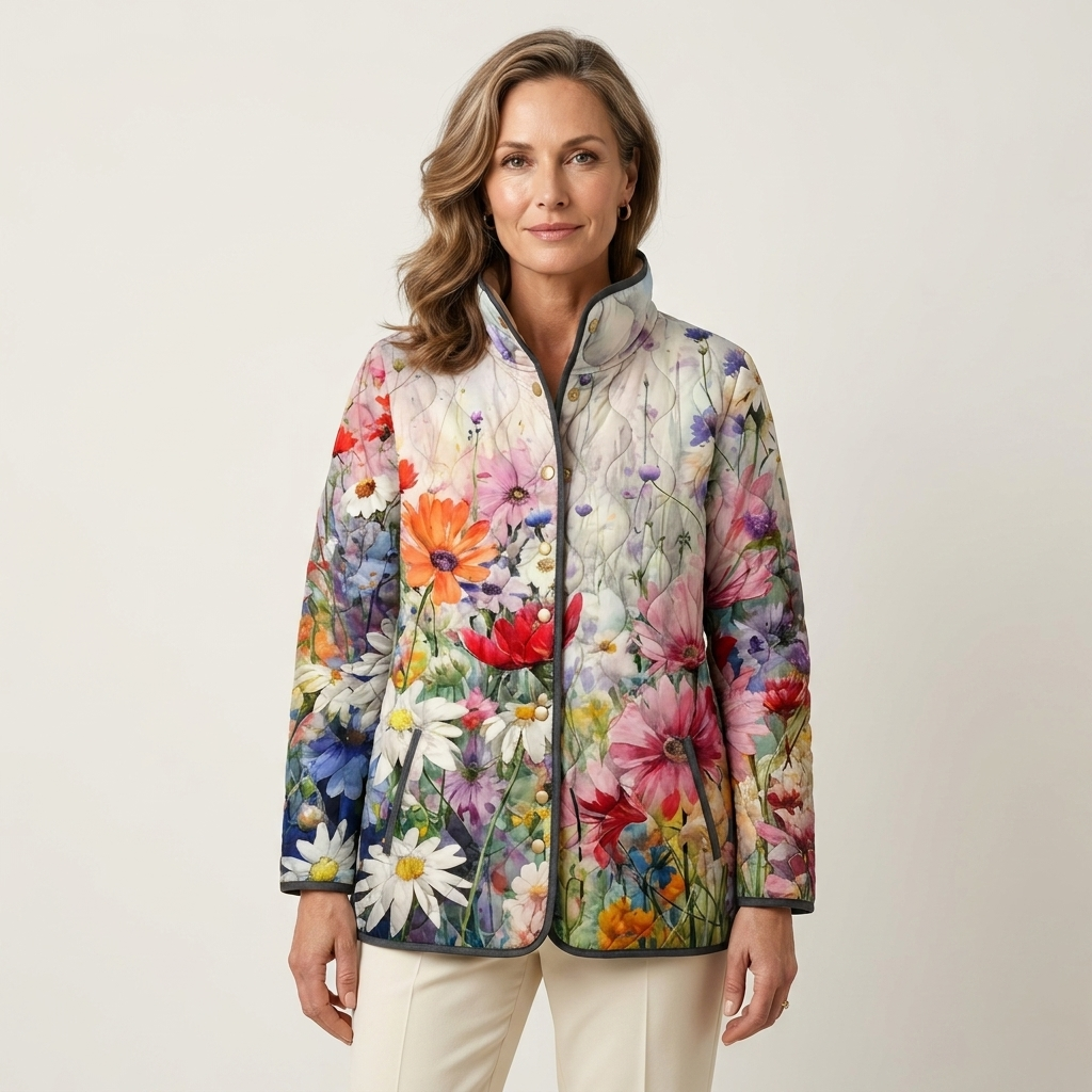 KAIA™ | QUILTET BLOMSTERJAKKE