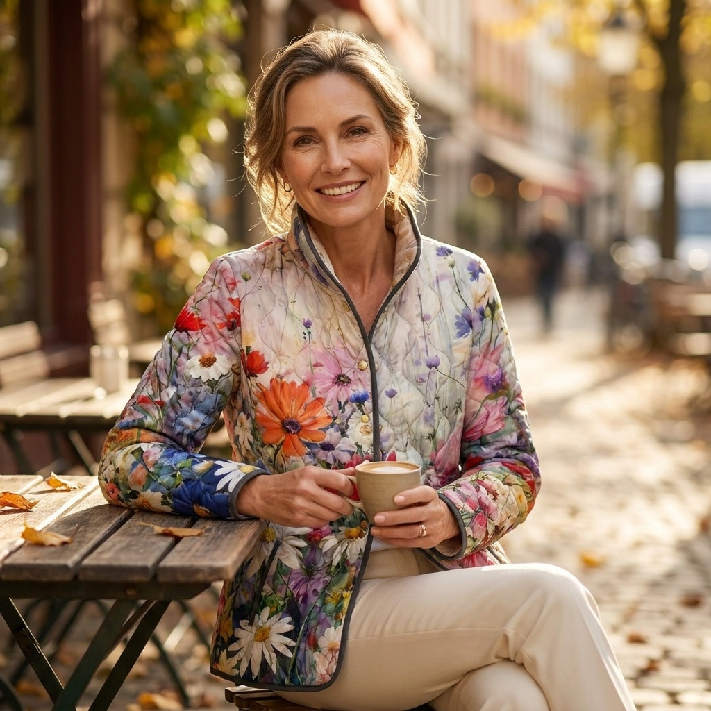 KAIA™ | QUILTET BLOMSTERJAKKE