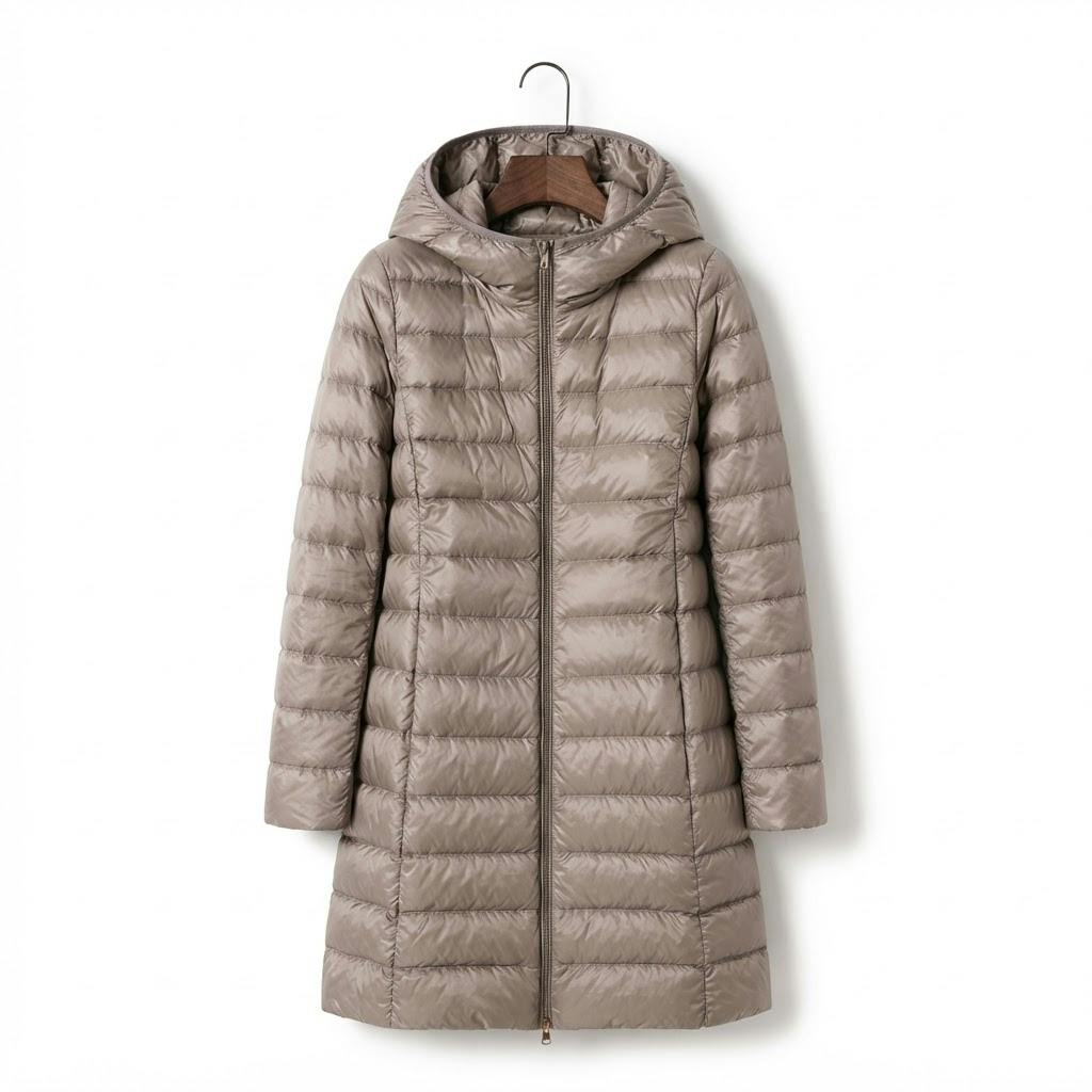 Claire™ Ultralett Vattert Jakke — Khaki
