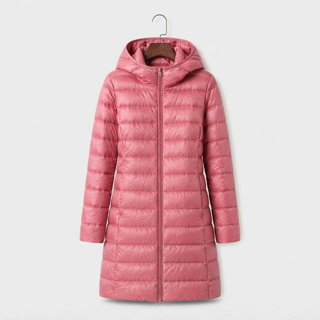 Claire™ Ultralett Vattert Jakke — Rosa
