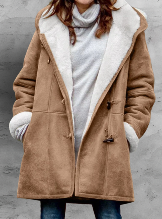 Arwelyn™ Vinterkåpe med Hette — Brun
