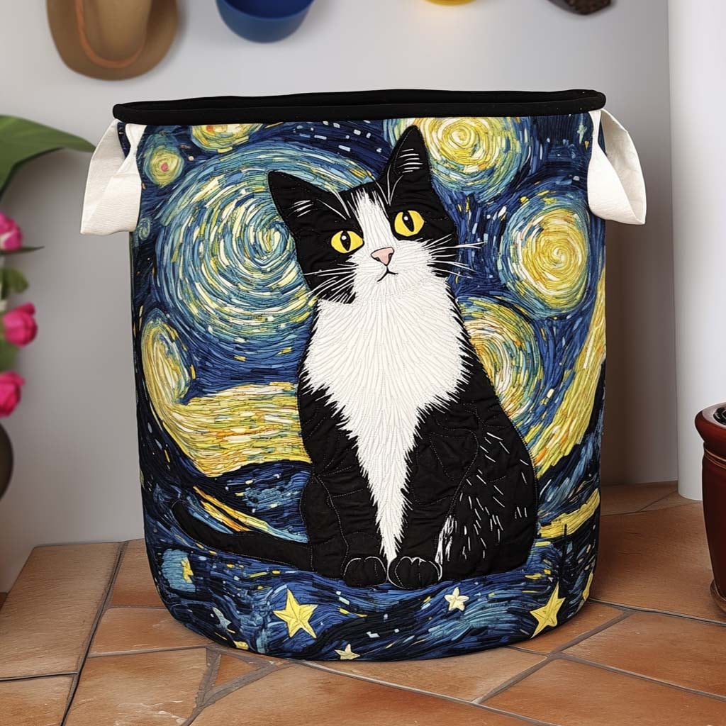 ELEGANT KATT | QUILTET VASKEKURV