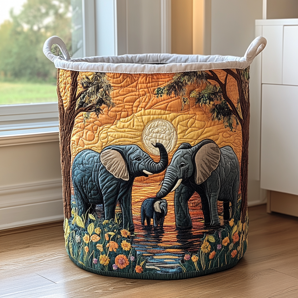 RUSTIKK ELEFANT | QUILTET VASKEKURV