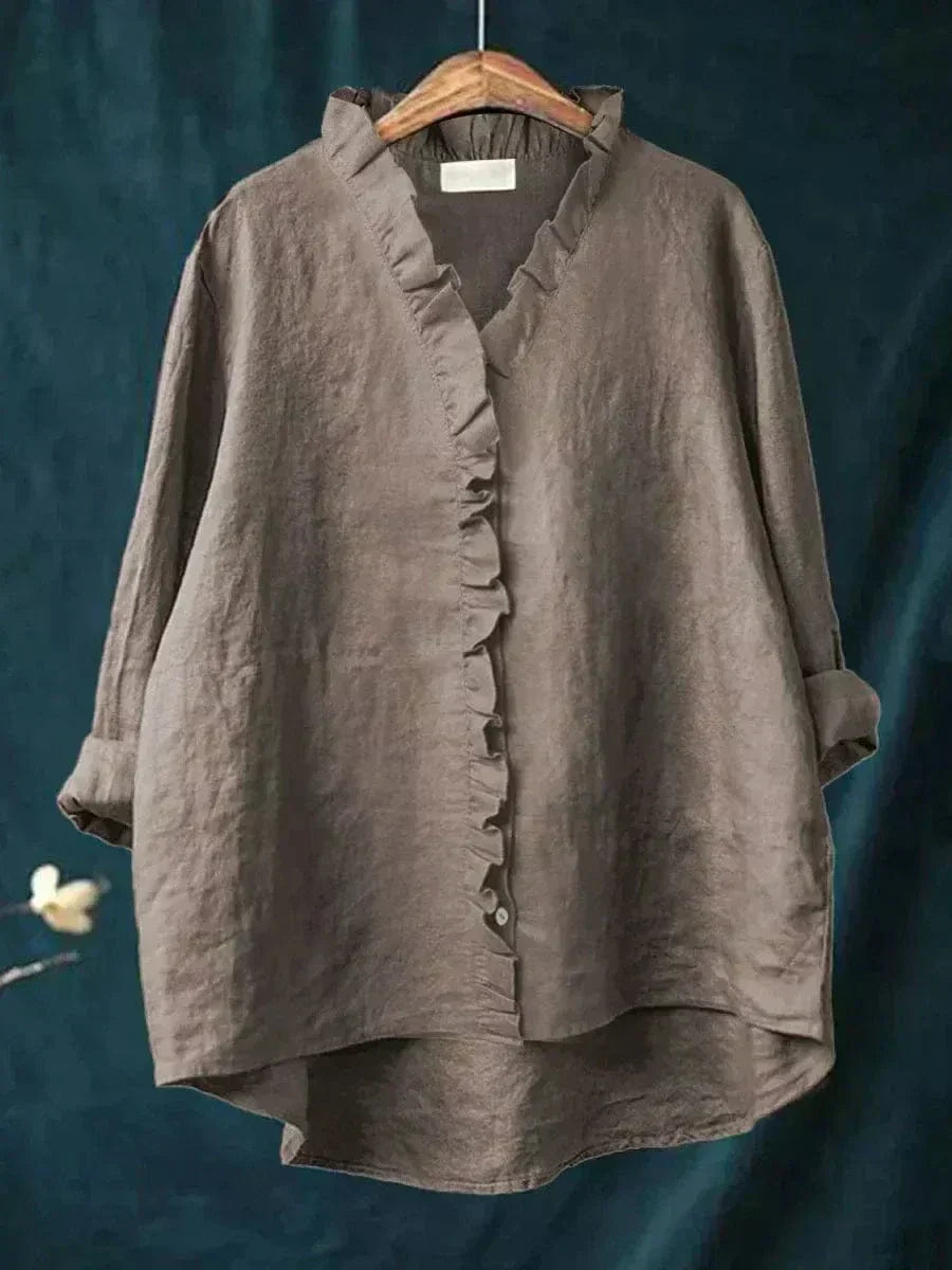 ELINE™ | ELEGANT SOMMERBLUSE — Mörkgrå
