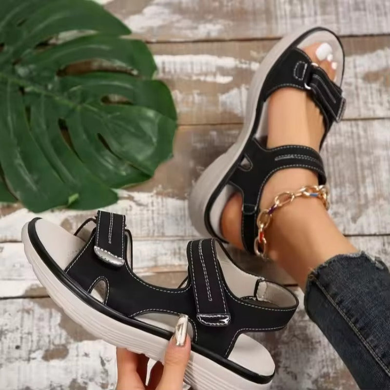 JULIET™ | SVART KOMFORT STROPP SANDAL