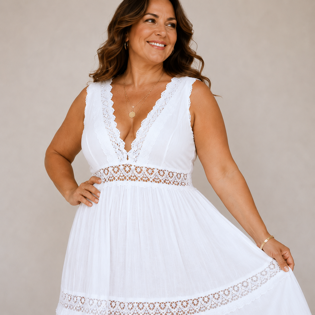 Keishanna | Flatterende boho-maxikjole