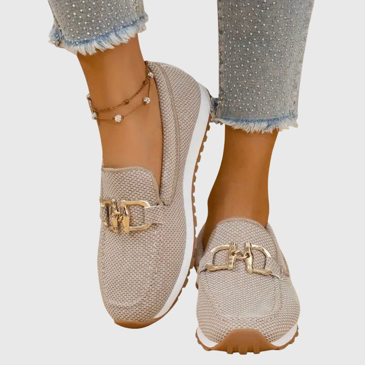 LUCIA™ | MOKKASINER — Beige