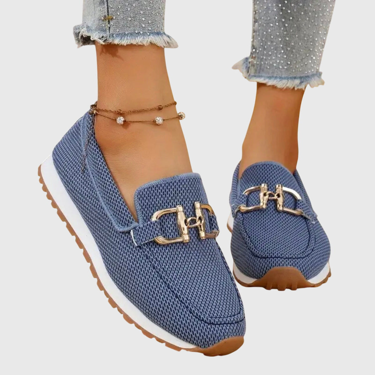 LUCIA™ | MOKKASINER — Jeansblau