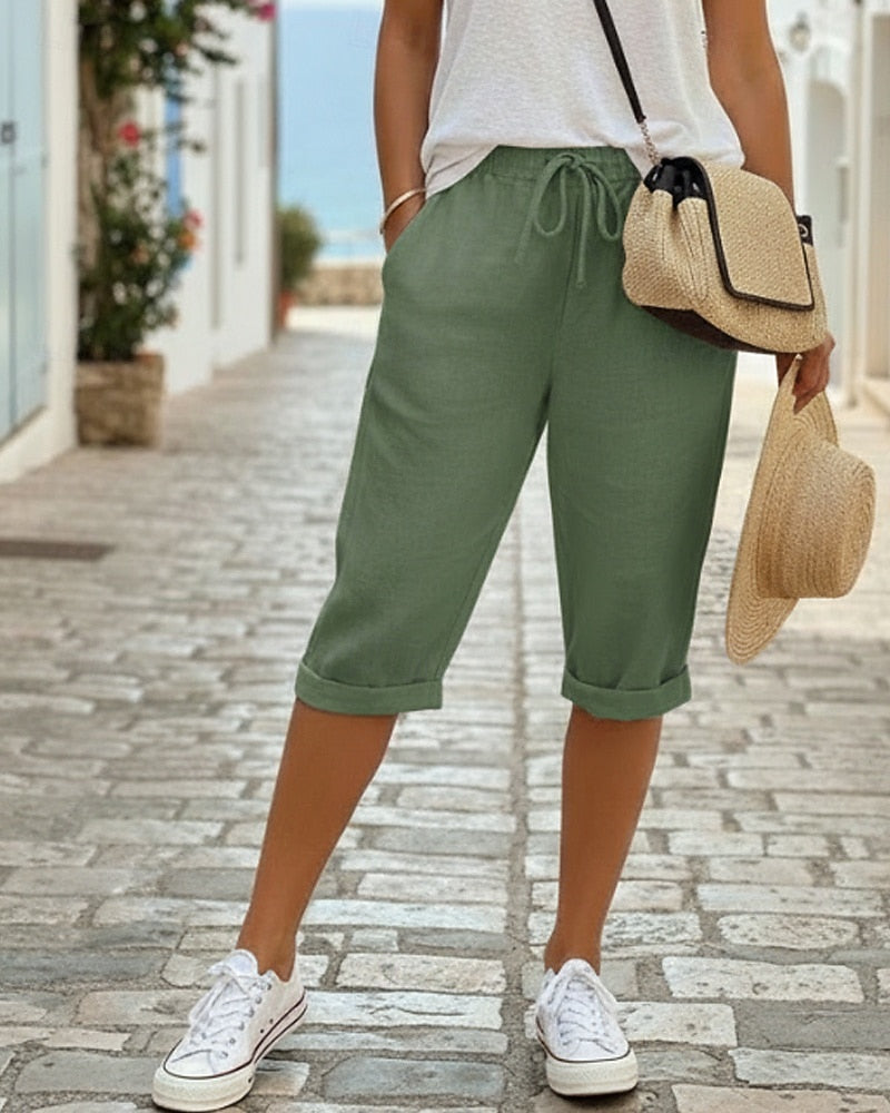 BELLA™ | LETT SOMMER CAPRI BUKSER