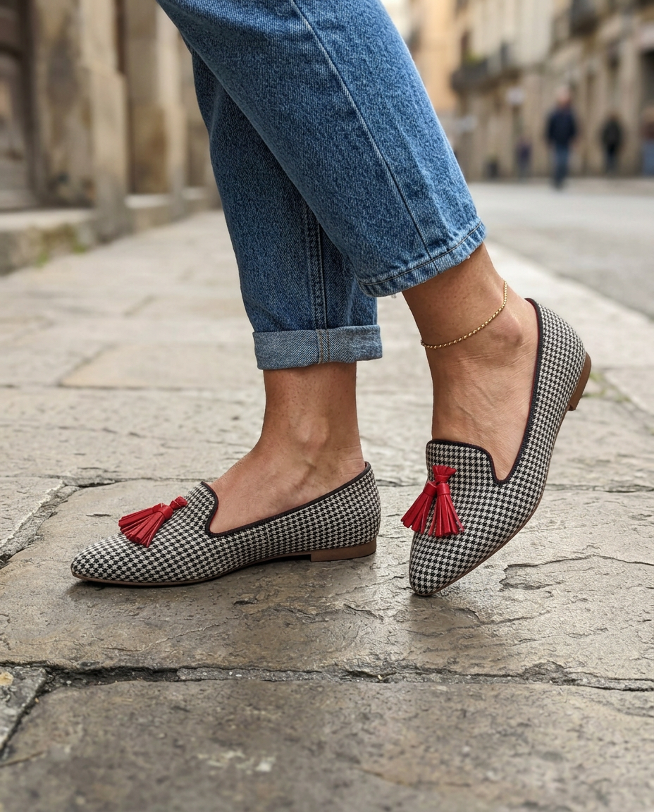 LIVIA™ | FLATE SLIP-ON SKO MED SPISS TÅ