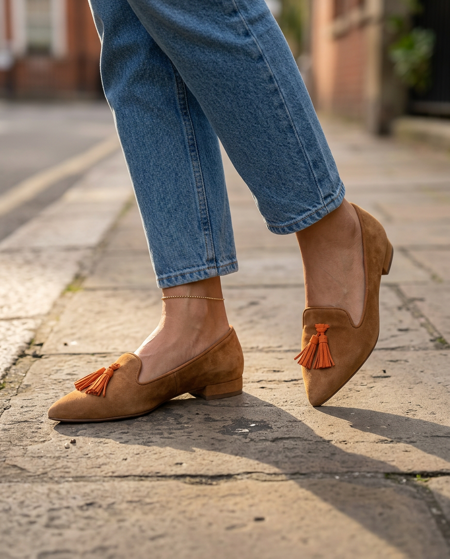 LIVIA™ | FLATE SLIP-ON SKO MED SPISS TÅ
