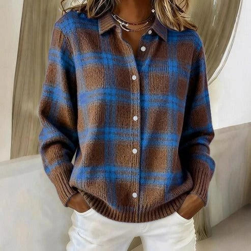NADIA™ | RUTETE STRIKKECARDIGAN