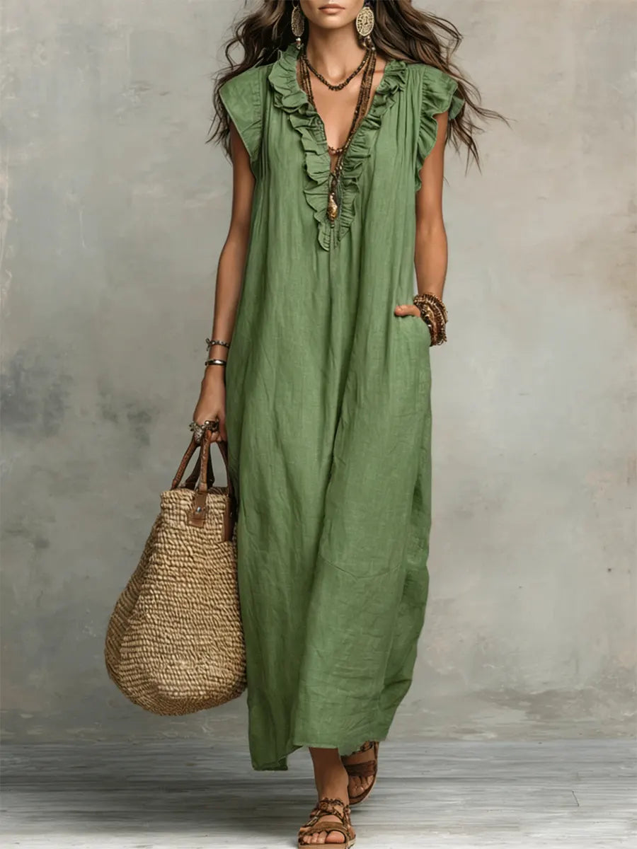 SIENNA™ | BOHO RYSJE MAXI-KJOLE