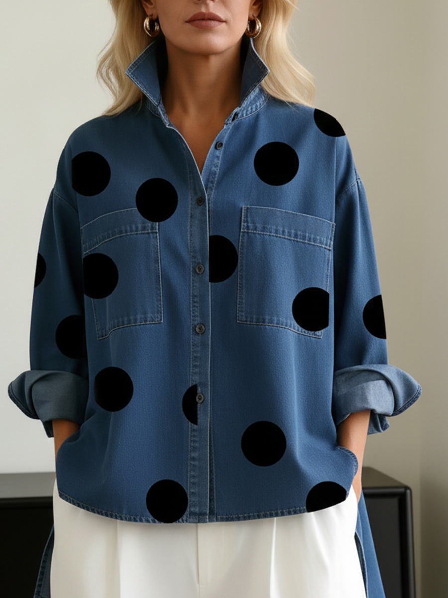 MAJA™ | VINTAGE KNAPPEBLUSE