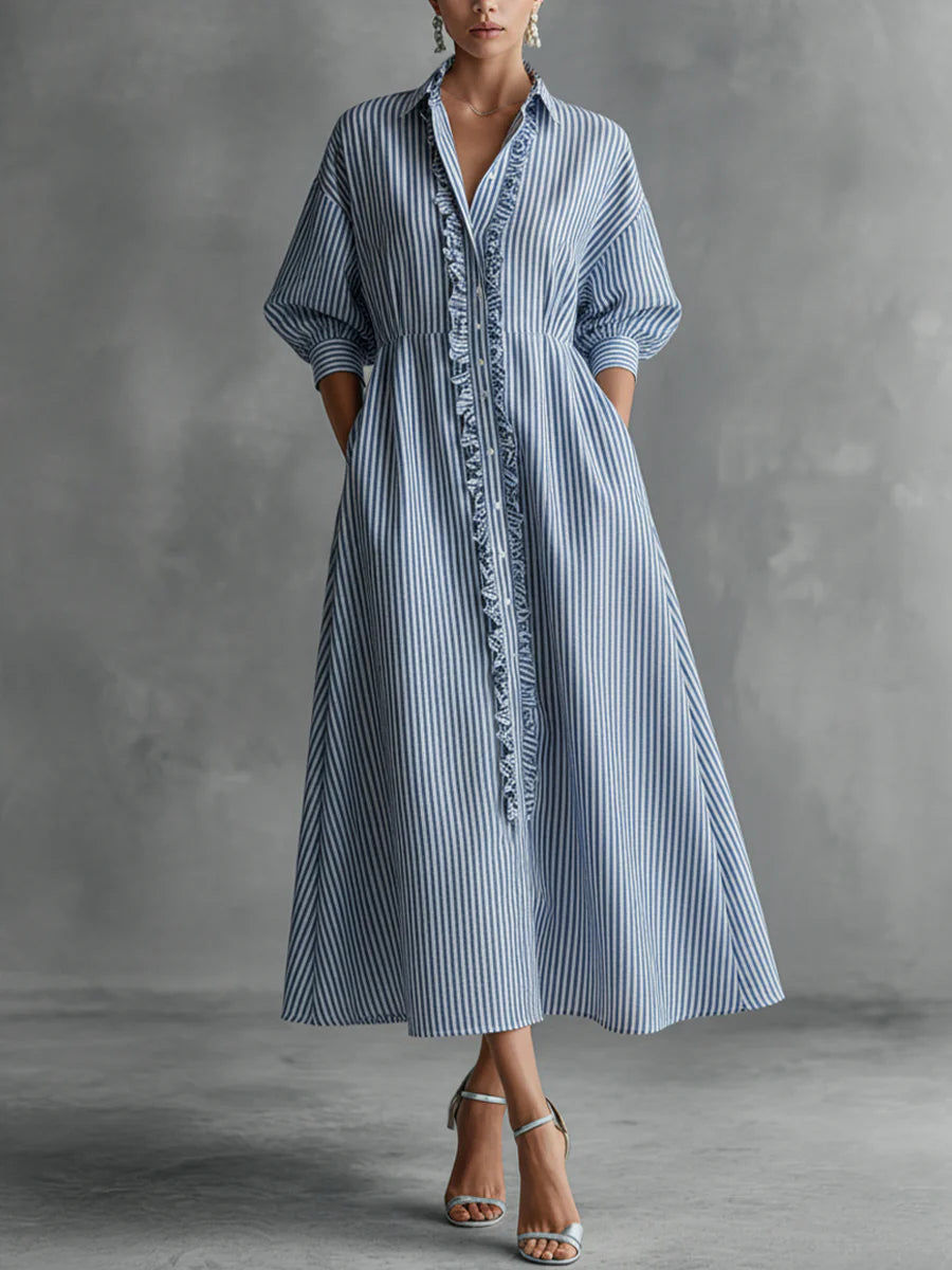 ELIN™ | STRIPET MAXI-KJOLE