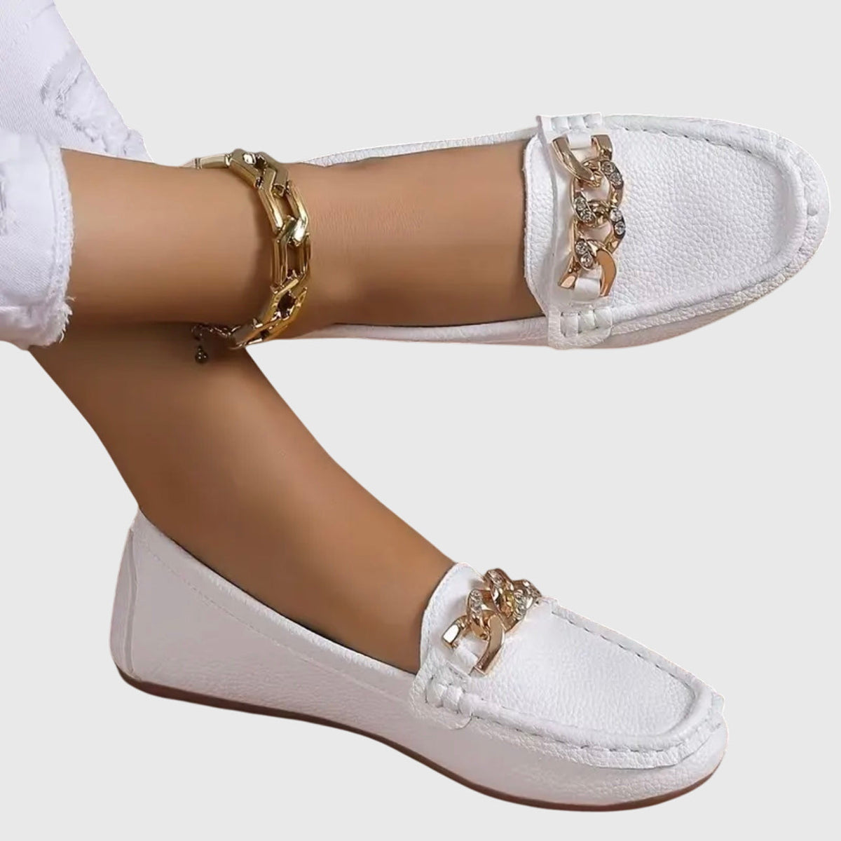 PAOLA™ | ELEGANTE KOMFORTMOKKASINER — Hvit