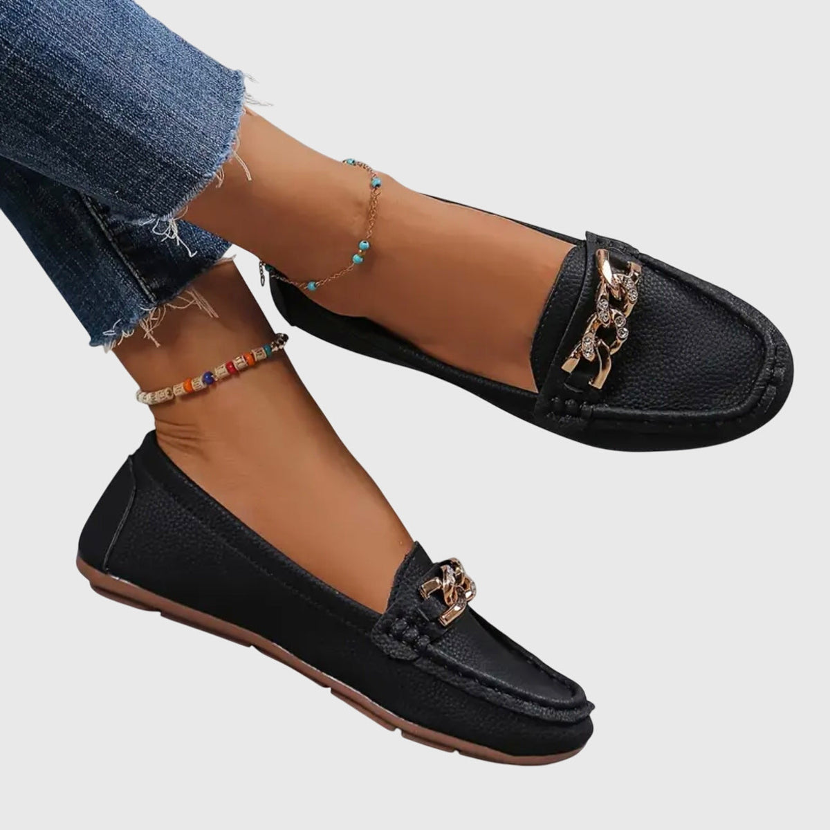 PAOLA™ | ELEGANTE KOMFORTMOKKASINER — Svart