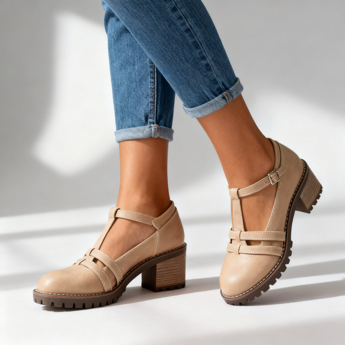 ROMILLY™ | HÆLSKO MED T-REM — Beige