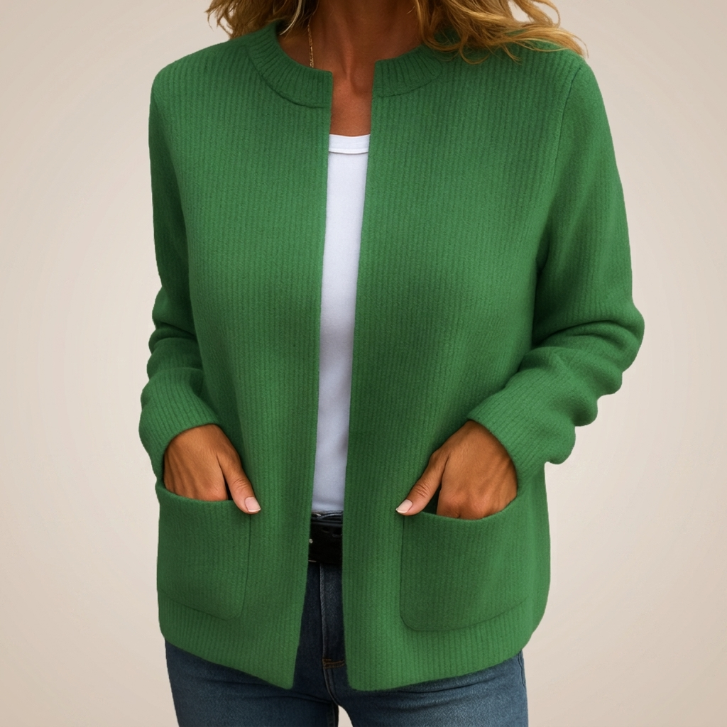 CORLISS™ | STRIKKECARDIGAN — Grønn