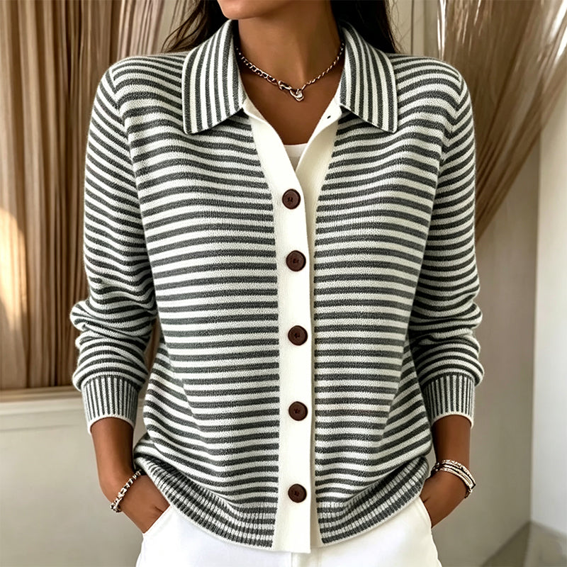 KIRSTEN™ | STRIKKECARDIGAN — Svart