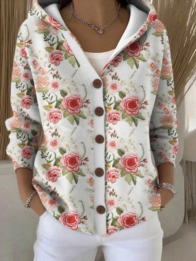 ONDREA™ | STRIKKECARDIGAN — Powder Pink