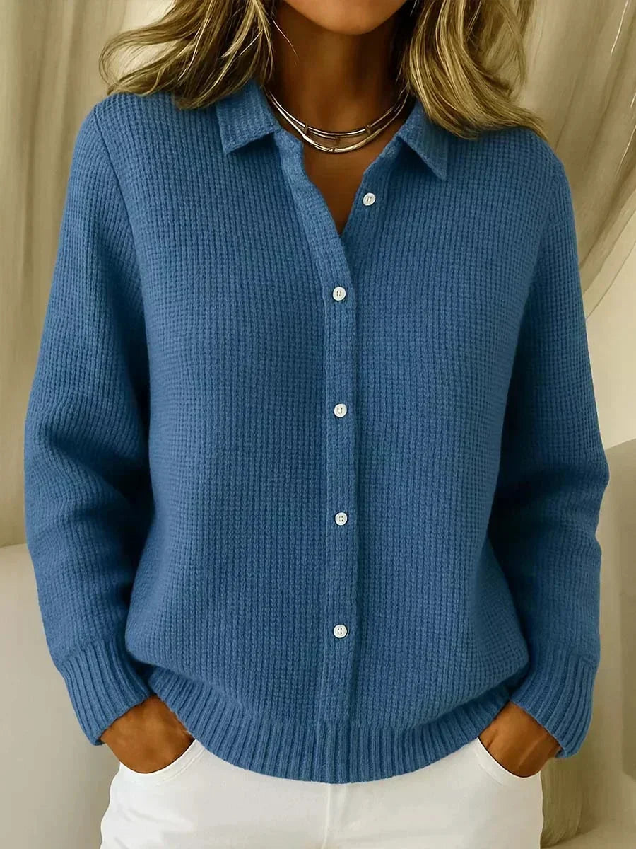 ROSANNE™ | STRIKKECARDIGAN — Dark Blue